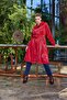 High-Gloss Belted Statement Coat - 2