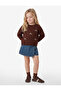 Crew Neck Long Sleeve Floral Embroidered Knit Sweater