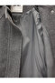 Stitched Detailed Shoulder Epaulettes, Pockets, Snap Buttons, Zipper, Stand-Up Collar, Cashmere Jacket - 4