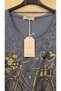Italian Blouse with Gilded Printed Bicycle Pattern and Six Laces - 3