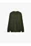 Regular Fit Buttoned Long Sleeve Henley Collar Knit Sweater