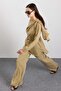 Shawl Detailed Blouse and Pants Set Çağla 9484-Tk - 4