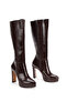 Thick High Heeled Platform Women's Boots - 3