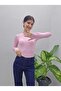 Women's Modal Fabric Crew Neck Long Sleeve Finger-Loop Body-Blouse - 7
