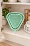 2-Piece Strainer Set & Folding Handle-Green - 4