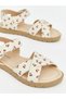 Alita City Lcw Steps Beige Baby Girl Sandals with a Difference - 3