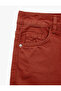 Cotton Regular Waist Buttoned Pocketed Long Cut Straight Leg Trousers - Straight Jeans - 3
