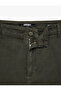 Cotton Regular Waist Buttoned Pocket Gabardine Trousers - 4