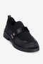 Women's Stretch Loafer with Velcro Tape and Suede Detail in Stone Koda Black - 5