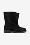 Women's Black Suede Short Boots Buckle Ankle Boots Beige Daily Stylish Boots Meliro - 3