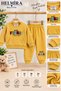 Baby Boy 2-Piece Set, Thessaloniki Fabric, Kangaroo Pocket, Cuffed Sleeves, Crew Neck Sweatshirt, Elastic Waist, Cuffed Legs - 3