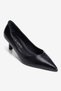 Women's Heeled Shoes Stiletto Pointed Toe Short Heeled Fern Black - 4