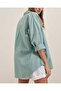 3900 Oversize Long Basic Shirt - Water Green - 3