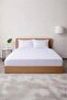 Cotton Striped Satin Elastic Sheet Set - 2
