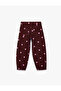 High Waist Cotton Polka Dot Balloon Form Denim Trousers - 2