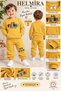 Baby Boy 2-Piece Set, Thessaloniki Fabric, Kangaroo Pocket, Cuffed Sleeves, Crew Neck Sweatshirt, Elastic Waist, Cuffed Legs - 2