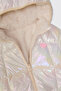Girl's Inflatable Ecru Coat - 3