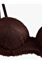 Lace Supported Extra Padded Adjustable Strap Maximizer Bra - 3
