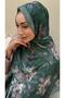 Green Mahru Pattern Bamboo Knitted Shawl - 2