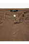 Cotton Pocketed Buttoned Slim Fit Trousers - 4
