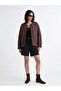 Baklava Patterned Oversize Women's Inflatable Coat (W6) - 2