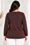 Women's Plus Size Wide Collar Long Sleeve Blouse - 4