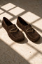 Royn Brown Women's Genuine Leather Suede Loafer Shoes - 2