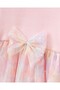 Girl's Dress with Buckle Detail and Tulle - 2
