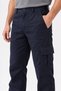 Lycra Navy Blue Work Trousers, Dirt-Resistant, Flexible, Cotton, Commando Pockets - 2