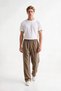 Muslin Look Baggy Sweatpants with Wide Legs and Comfortable Fit
