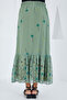 Women's Patterned Chiffon Skirt 8010 - 4