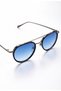 Blue Oval Men's Sunglasses Metal Frame Uv400 Protective - 6