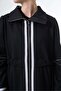 Felt Cape with Front and Cuff Striped details - 3