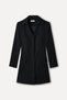 Women's Black Fitted Mini Jacket Dress
