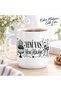 New Age New Story Written Porcelain Mug 300 ml – Birthday Gift Cake Patterned Coffee and Tea Cup - 2