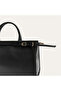Women's Black Belt Detailed Handbag - 2