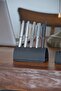 Leather Office Desk Set - Genuine Leather Desktop Pen Holder and Business Card Holder Set - Minimal - Handmade - 7