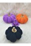 Halloween Party Decor/ Pumpkin Set/ Halloween Accessory/ Witch Hat/ Avant-Garde Decor/ Pumpkin/ Custom Design Pumpkin Set/ Hand Knitted/ Handmade/ Purple Pumpkin/ Orange Pumpkin/ Gift - 3