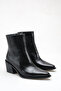 Women's Thick Heeled Boots Black Yanki