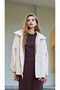 Oversized Quilted Jacket with Buttons - 5