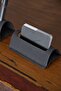 Leather Office Desk Set - Genuine Leather Desktop Pen Holder and Business Card Holder Set - Minimal - Handmade - 4