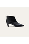 Women's Black Heeled Ankle Boots - 2