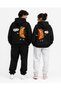 Sevgili Kombini 2-Piece Oversize Unisex Chocolate Jam Printed Hooded Sweatshirt Hoodie