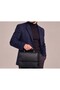 Genuine Leather Men's Briefcase Shoulder and Hand Bag Black Color - 2