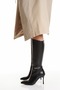 Slope Toe Thin Heel Boots 9 cm Heel Length