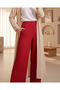 6543 Knitted Pants - Red