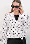 Women's Belted Short Trench Coat 5970 - White - 2