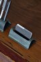 Leather Office Desk Set - Genuine Leather Desktop Pen Holder and Business Card Holder Set - Minimal - Handmade - 7