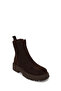 Women's Brown Zippered Thick Soled Suede Leather Boots Wf410017Ds - 8