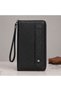 Unisex Genuine Leather Phone Compartment, Multiple Compartments. Long Wallet and Card Holder Black Color - 3